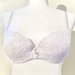 Victoria’s Secret Very Sexy White Padded Lace Demi Bra